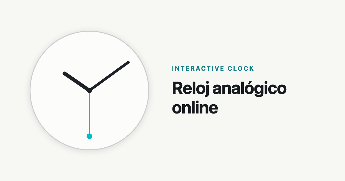 Reloj Clock Reloj analógico online